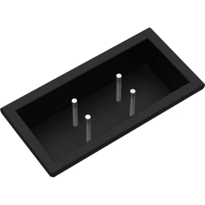 Barazza Scolapiatti 1CSPN finitura inox nero opaco e fenix da 27.2 cm