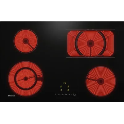 Miele Piano cottura elettrico KM 6523 FL in vetroceramica nero da 75 cm