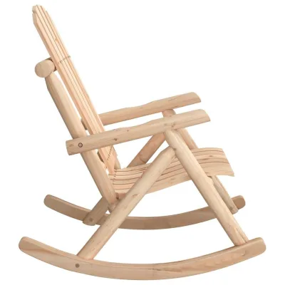 Cullia — Sedia a dondolo da giardino 69x96x101 cm, massello di abete rosso