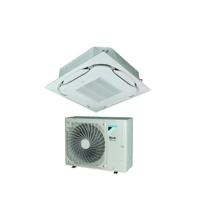 Climatizzatore Condizionatore DAIKIN BLUEVOLUTION Mono Split Serie ROUND FLOW SKYAIR ALPHA 36000 Btu CASSETTA Inverter MONOFASE con FCAG100B GRIGLIA STANDARD INCLUSA WI-FI OPTIONAL A++/A+ R-32