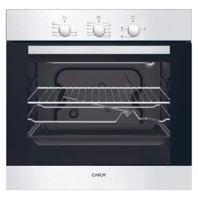 Candy Forno a gas da incasso OCGE02TX finitura nero e acciaio inox da 60 cm