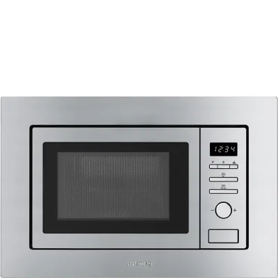 Smeg Forno microonde con grill da incasso FMI017X finitura acciaio inox da 60 cm - IN PROMOZIONE FINO AL 30/06