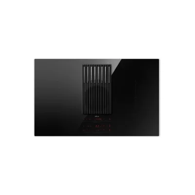 Elica Piano cottura a induzione con cappa NIKOLATESLA LIBRA EVO BL/A/83 PRF0196340 in vetro nero/ghisa da 83 cm