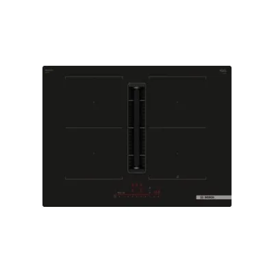 Bosch Piano cottura a induzione con cappa integrata PVQ711H26E finitura nero da 70 cm - Serie 6
