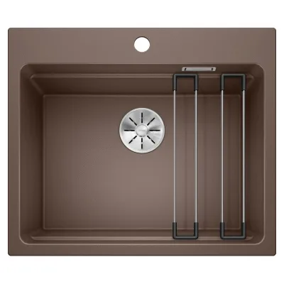 Blanco Lavello una vasca ETAGON 6 1524548 finitura caffè da 60x51 cm - Sopratop