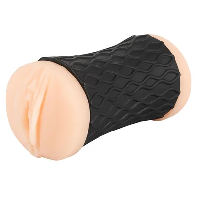 Masturbatore uomo Nature Skin Pussy & Ass doppia apertura TPE 14,3 cm