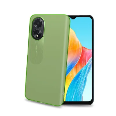 CELLY TPU COVER OPPO A18/OPPO A38 GREEN GELSKIN1090GN