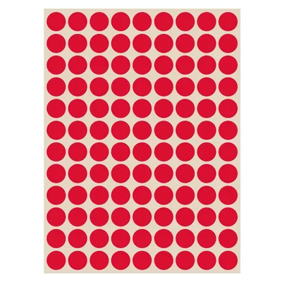 Foglietti adesivi Segnafalli Rosso - Ø 15mm, 300 foglietti