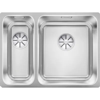 PRONTA CONSEGNA - Blanco | Lavello una vasca DX con vaschetta SOLIS 340/180-IF 1526130 in acciaio inox da 58.5x44 cm - Sopratop/Filotop