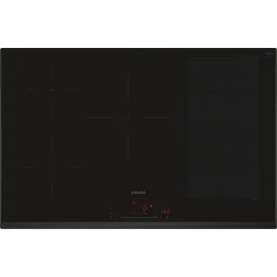 Siemens Piano cottura a induzione EX851HVC1E in vetroceramica nero da 80 cm
