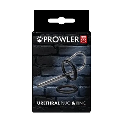 Sonda uretrale Prowler RED Urethral Plug Ring Acciaio Inox 7,5 cm 2 Anelli