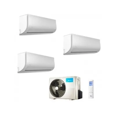 Climatizzatore Condizionatore MIDEA Trial Split serie XTREME Inverter da 9000+9000+12000 con M30F-21HFN8 Wifi Integrato 9+9+12 A++/A+