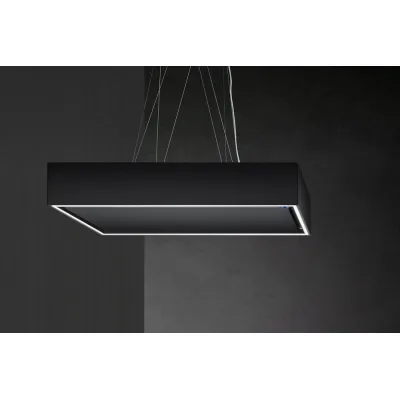 Airone Cappa a isola Bellini Evo finitura nero opaco da 90 cm