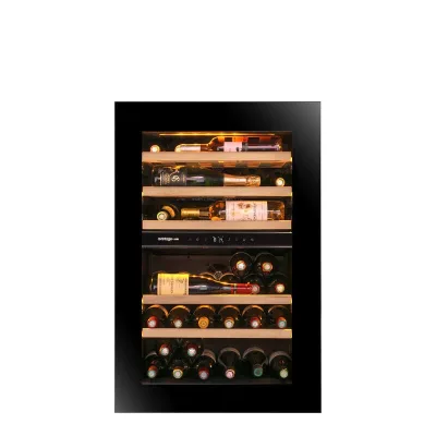PRONTA CONSEGNA - Avintage Cantinetta vino a colonna da incasso AVI88PLATINUM finitura nero da 60 cm