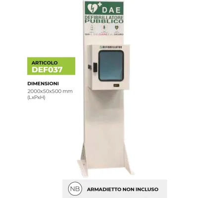 TOTEM PER TECA DEFIBRILLATORE DA INTERNI ED ESTERNI