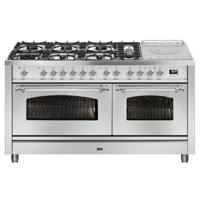 Ilve Cucina P15N da incasso Nostalgie P15SDNE3 doppio forno e piano cottura 7 fuochi con coupe de feu e dual da 150 cm - IN PROMOZIONE FINO AL 6/07