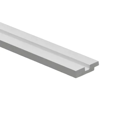 Profilo di chiusura sinistra in duropolimero bianco venato 50x12x2800mm
