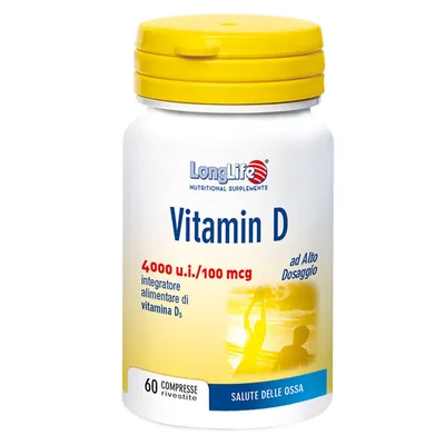 Longlife Vitamin D4000ui Integratore Alimentare 60 Compresse