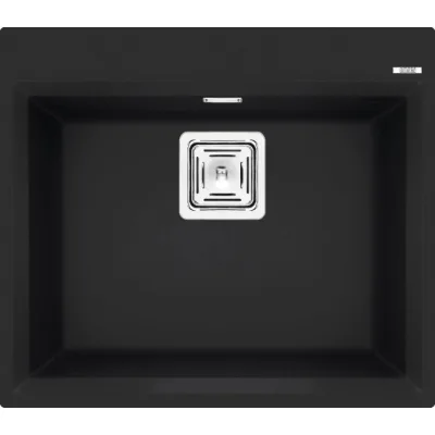 Elleci Lavello una vasca KARISMA 105 LGK10540 finitura composito G40 nero da 57x50 cm