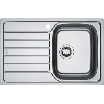Franke Lavello una vasca con gocciolatoio a sinistra Spark Incasso SKX 611-78 101.0712.129 finitura inox satinato da 78x50 cm