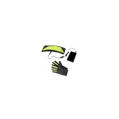 CELLY SPORT STEREO BAND GLOVES YELLOW SPORTKIT17YL