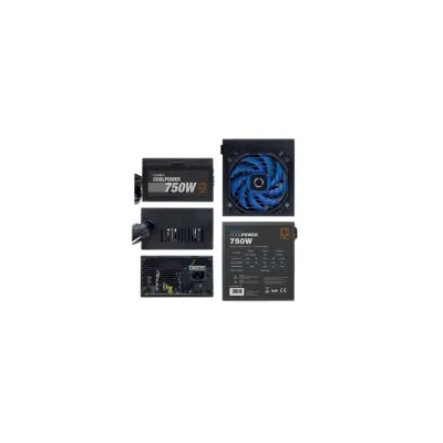 ALIMENTATORE COOLBOX CoolPower 750W ATX 12V PFC attivo Ventola da 120mm Certificazione 80+ Bronze COO-FACPO-750