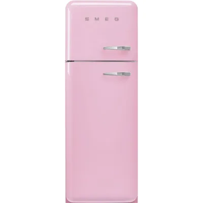 Smeg Frigorifero doppia porta con cerniere a sinistra a libera installazione FAB30LPK6 finitura rosa da 60 cm - IN PROMOZIONE FINO AL 30/06