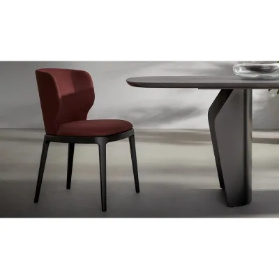 Bonaldo Sedia Joy con gambe in legno e seduta a scelta