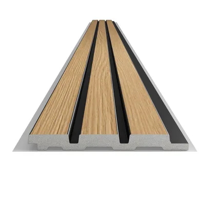 Doga centrale in duropolimero effetto legno Acero sfondo nero 2800x120x12 (minimo 5pz)