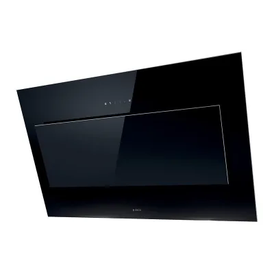 Elica Cappa a parete VERTIGO BL/F/120 PRF0079555C finitura vetro nero da 120 cm