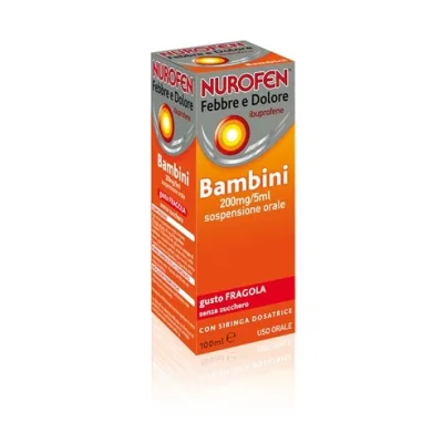 NUROFEN FEBBRE DOLORE 200MG/5ML FRAGOLA