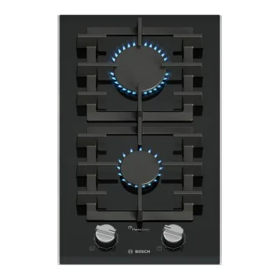 Bosch - Piano cottura domino a gas PRB3A6I40 in vetroceramica nero da 30 cm - Serie 8