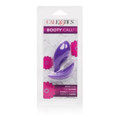 Plug anale CalExotics Booty Call Petite Probe silicone 7 cm viola curvo unisex