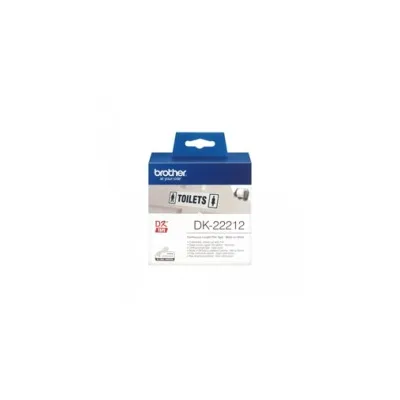 ETICHETTE ORIGINALI BROTHER DK22212 DK-22212 Larghezza 62 mm x 15,24 metri