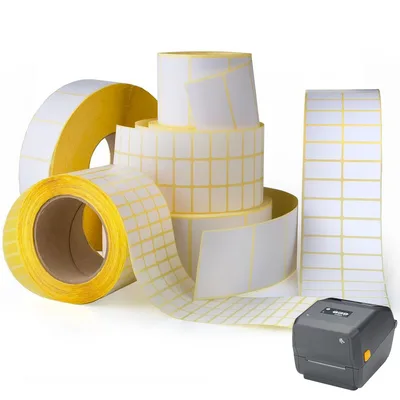 Etichette adesive in rotolo d.i. 40 formato 50x30mm - 1450 etichette per rotolo, 44 rotoli