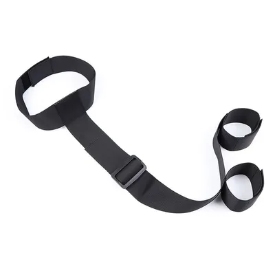Collare BDSM OHMAMA con manette polsi posteriori nylon regolabile unisex