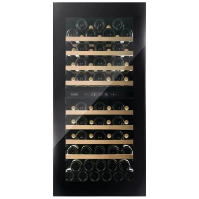 Dunavox Cantina vino da incasso HORIZON-70.TO DVH-70.185DB.TO finitura nero da 59 cm