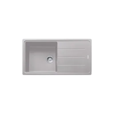 PRONTA CONSEGNA - Franke: Lavello una vasca con gocciolatoio Boston BFG 611-97 114.0276.118 finitura fragranite alluminio da 97x50 cm