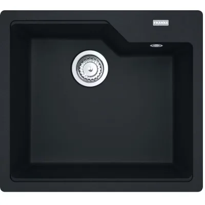PRONTA CONSEGNA - Franke: Lavello una vasca Vasche Sopratop Urban UBG 610-50 114.0686.798 finitura fragranite black matt da 56x50 cm