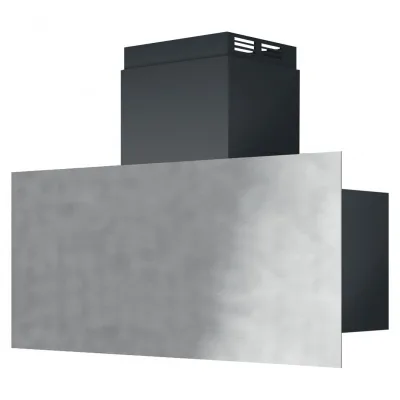 Barazza Cappa a parete UNIQUE 1KUNP91 finitura inox vintage e nero da 90 cm