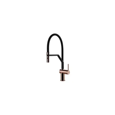 Gessi Miscelatore semi pro monocomando con doccetta estraibile Inedito Collection 60429 030 finitura Copper PVD - IN PROMOZIONE FINO AL 6/07