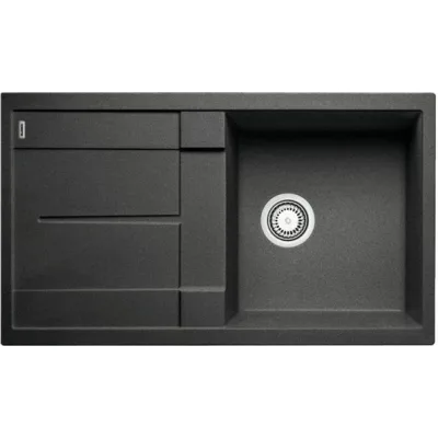 Blanco Lavello una vasca con gocciolatoio METRA 5 S 1513212 finitura antracite da 86x50 cm - Sopratop