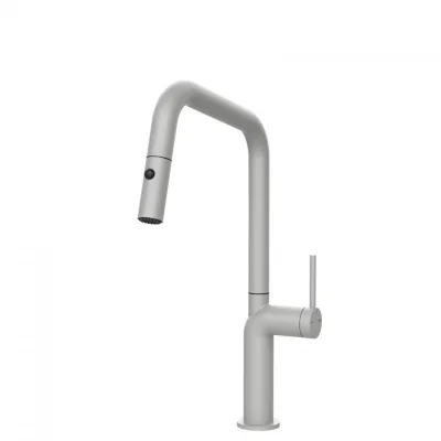 PRONTA CONSEGNA - Gessi Miscelatore monocomando con doccetta estraibile Stelo Collection 60307 279 finitura Matte White - IN PROMOZIONE FINO AL 5/09