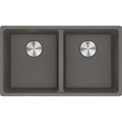 Franke Lavello due vasche Vasche Sottotop Maris MRG 120-35-35 125.0686.733 finitura fragranite stone grey da 75.3x43.3 cm