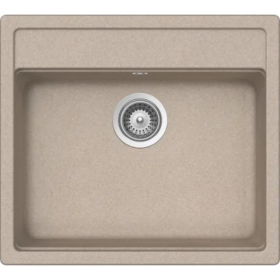 Schock Lavello una vasca NEMO N100 NEMN100058 finitura avena da 57x51 cm