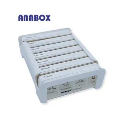 ANABOX PORTAPILLOLE 7 GIORNI COMPACT BIANCO