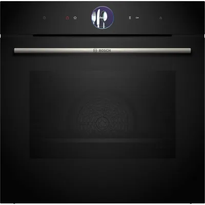 Bosch Forno a vapore da incasso HSG7361B1 finitura nero da 60 cm - Serie 8