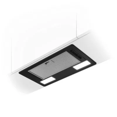 Elica Cappa aspirante a incasso ERA S BL/A/52 PRF0197686 finitura nero da 52 cm