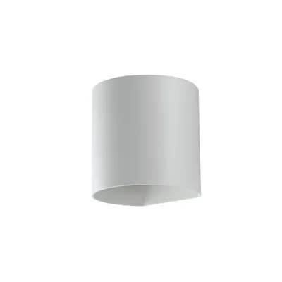 Applique da esterno in alluminio bianco, luce a doppia emissione, 2 LED 3.5W, CCT, 11x9.5cm