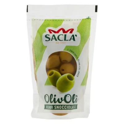 Olive Verdi Snocciolate Sacla' 185gr